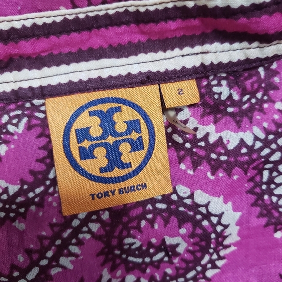 Tory Burch printed cotton tunic pink - Picture 7 of 8